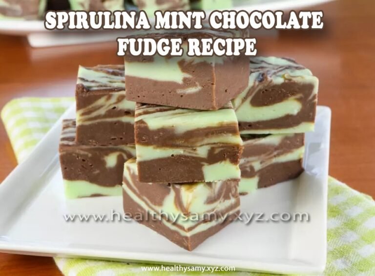 Spirulina Mint Chocolate Fudge Recipe