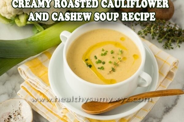 Creamy Roasted Cauliflower and Cashew Soup Recipe