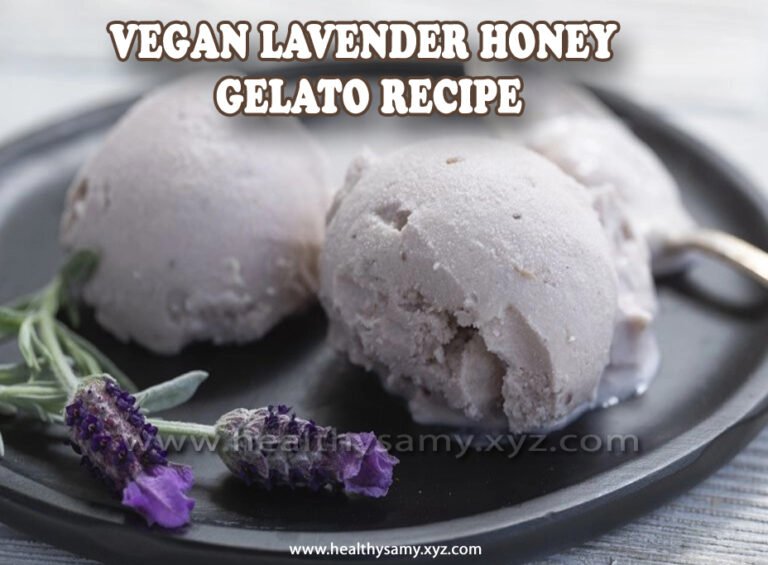 Vegan Lavender Honey Gelato Recipe