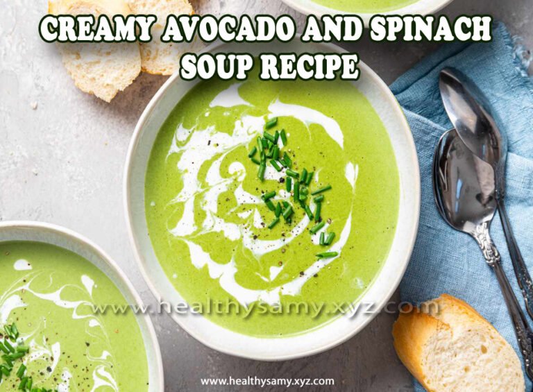 Creamy Avocado and Spinach Soup Recipe