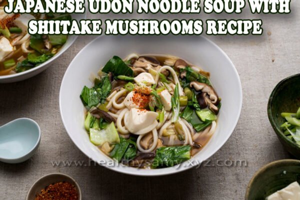 Japanese Udon Noodle Soup with Shiitake Mushrooms Recipe