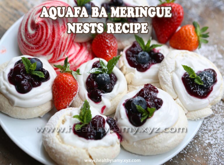 Aquafa ba Meringue Nests Recipe