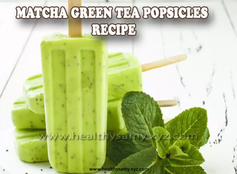 Matcha Green Tea Popsicles Recipie