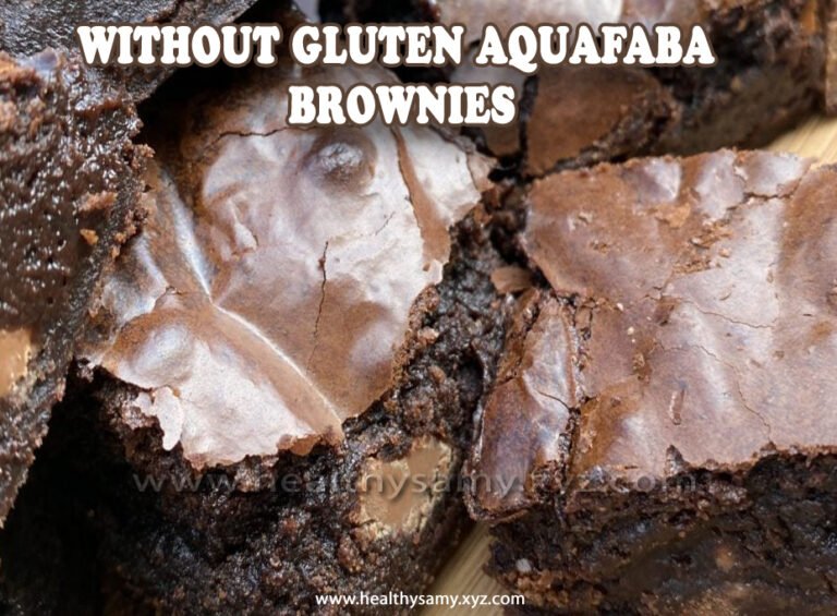 Without gluten Aquafaba Brownies
