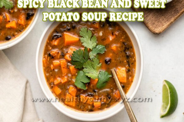 Spicy Black Bean and Sweet Potato Soup Recipe